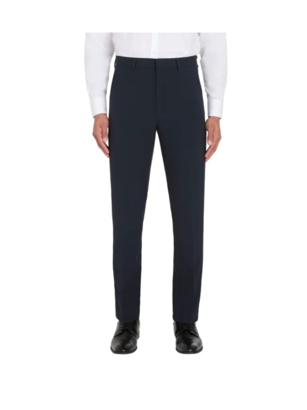Calvin Klein Men's Flat Front Dress Slim Fit Pants Stretch Blue Size 38x32